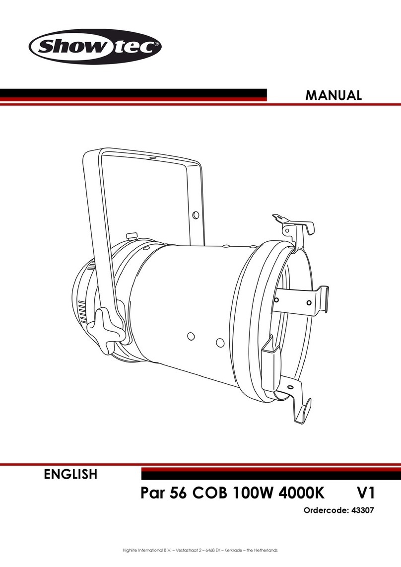 Show Tec Par 56 COB 100W 4000K V1 User manual