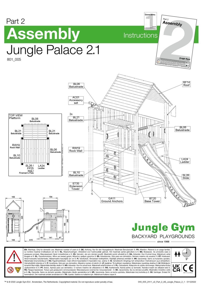 Jungle Gym Jungle Palace 2.1 User manual