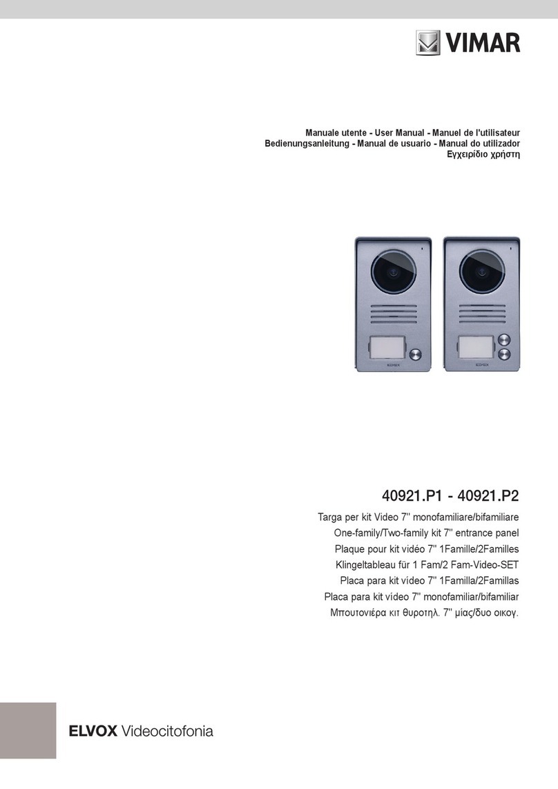 Vimar Elvox 40921.P1 user manual