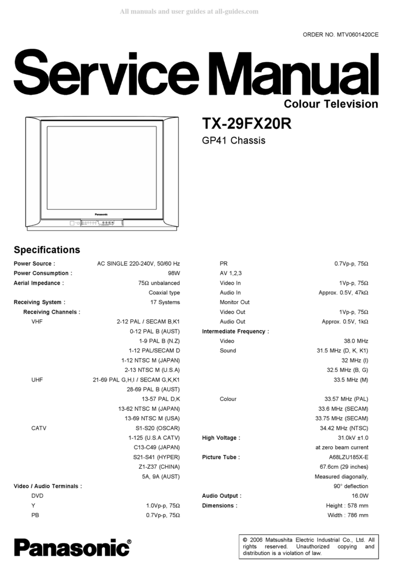 Panasonic TX-29FX20R User manual