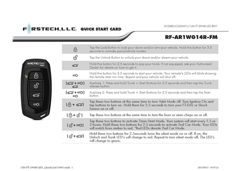 Firstech RF-AR1WG14R-FM Technical manual