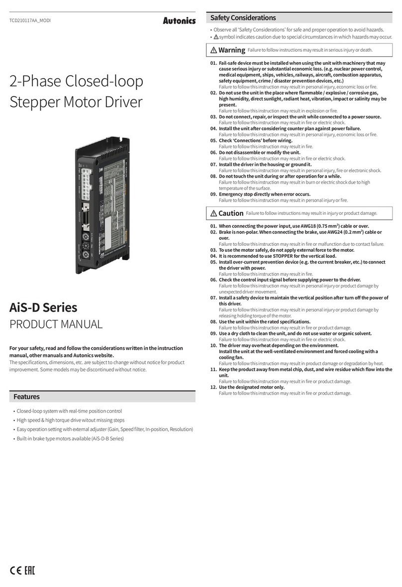 Autonics AiS-D Series product manual