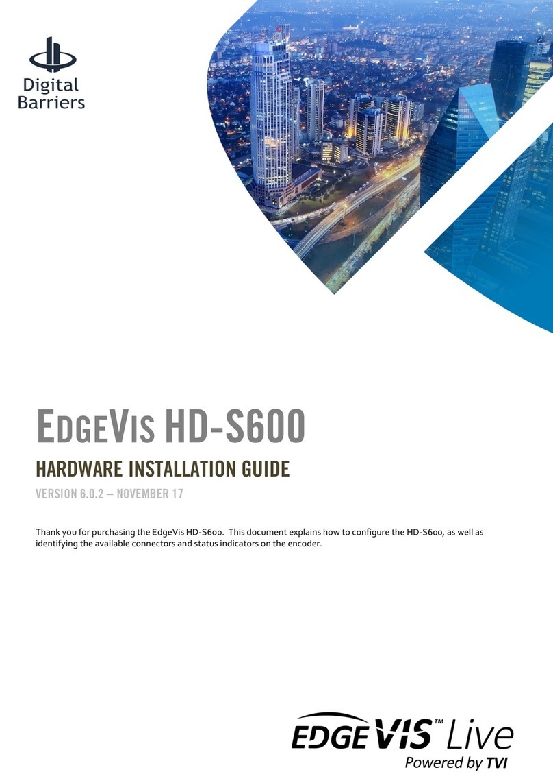 Digital Barriers EdgeVis HD-S600 Manual