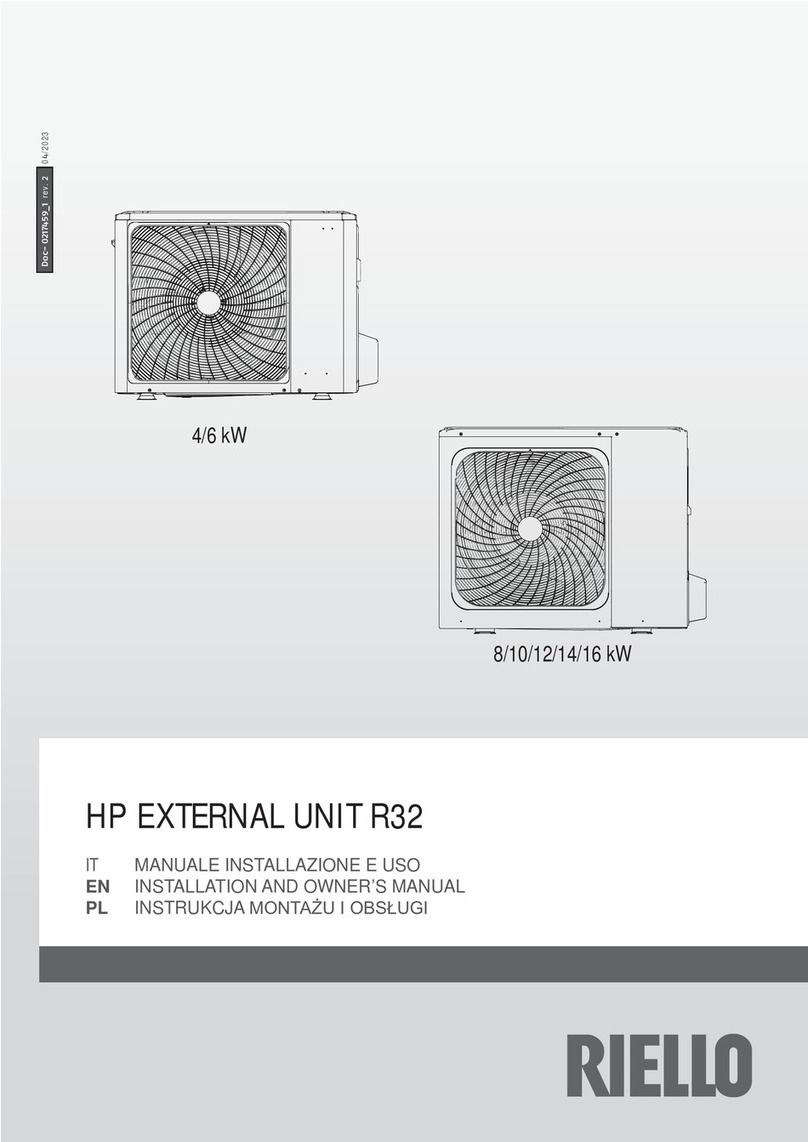 Riello A2WHPR32S/004 Installation instructions