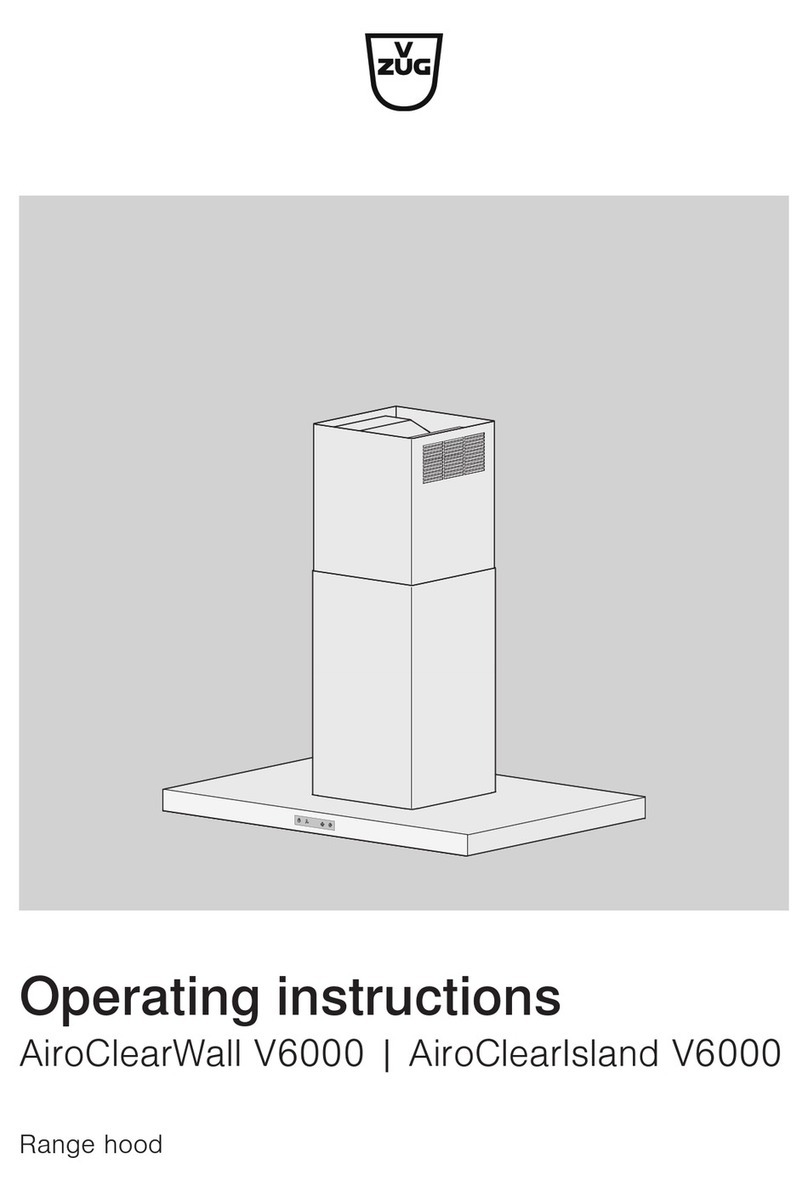 V-ZUG AiroClearWall V6000 operating instructions