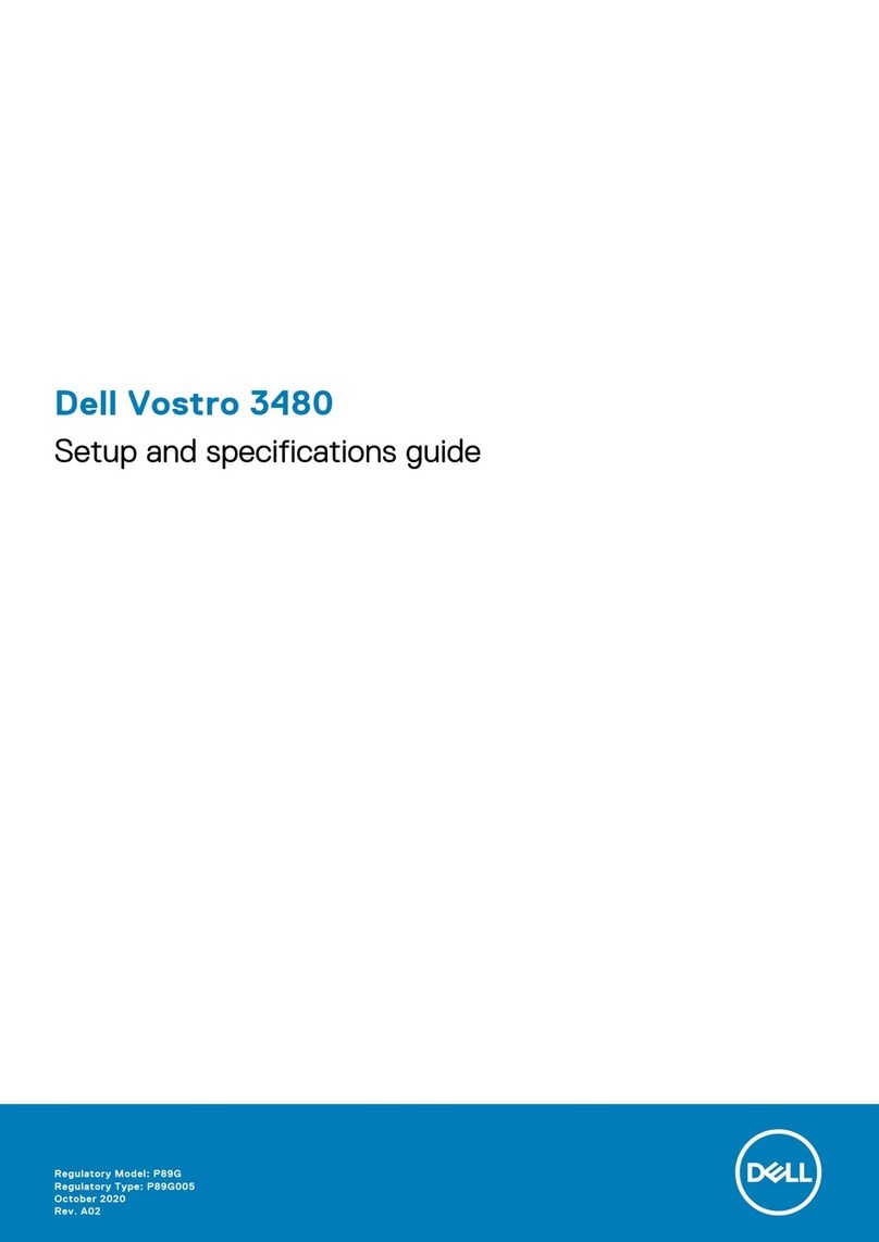 Dell P89G005 Setup and specifications guide