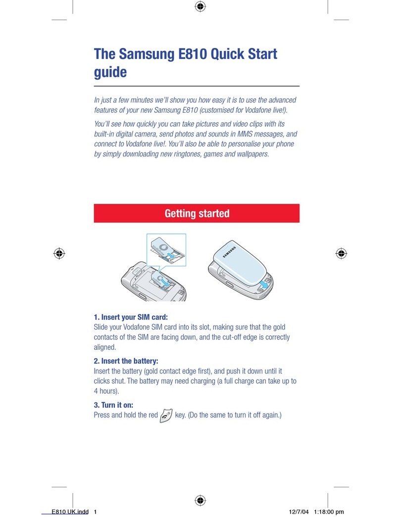 Samsung E810 User manual