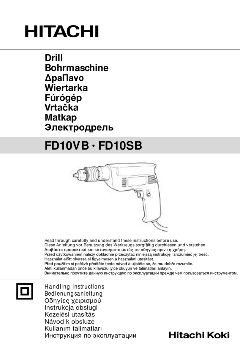 Hitachi Koki FD 10VB Handling instructions