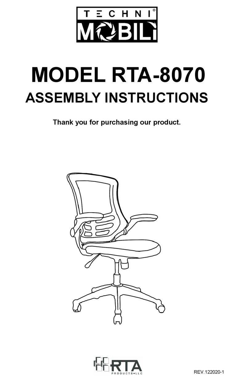 RTA Products Techni Mobili RTA-8070 Assembly instructions