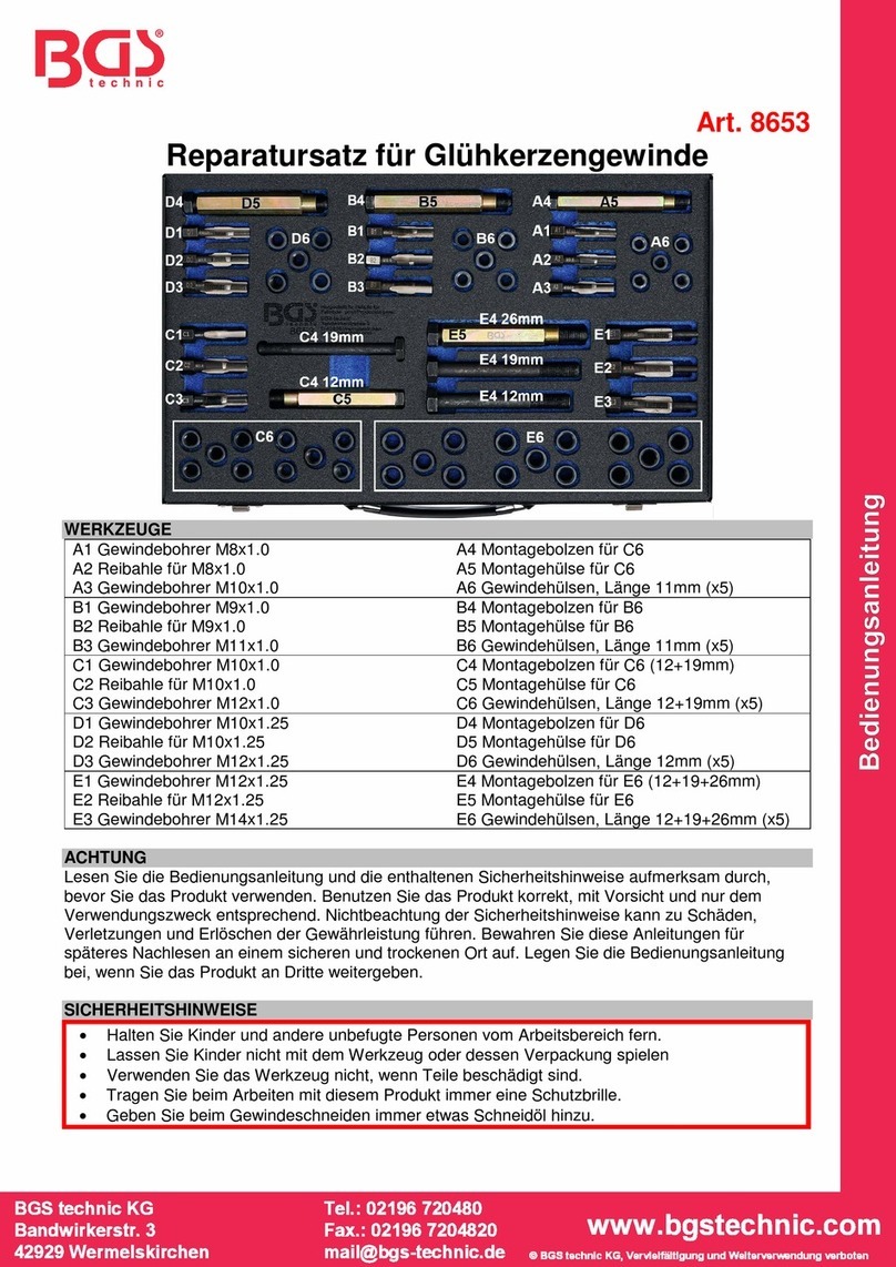 BGS technic 8653 User manual