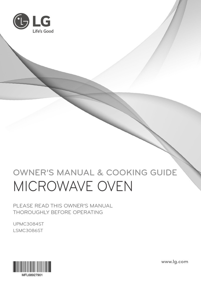 LG UPMC3084ST Owner's manual & cooking guide