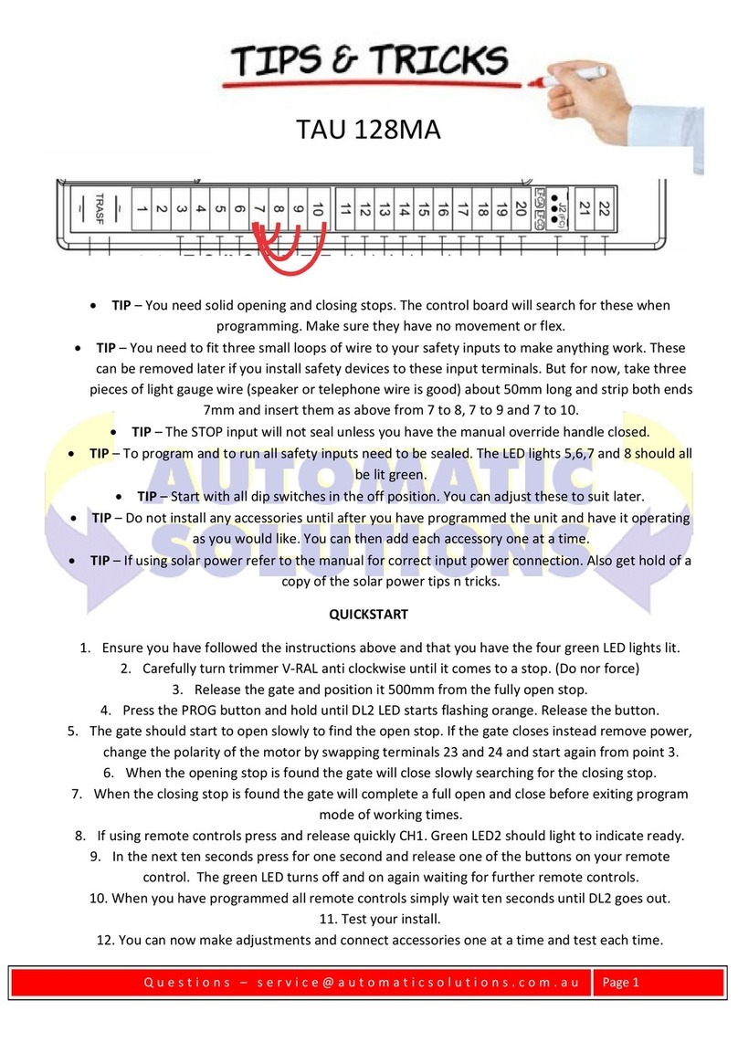 tau K128MA User manual