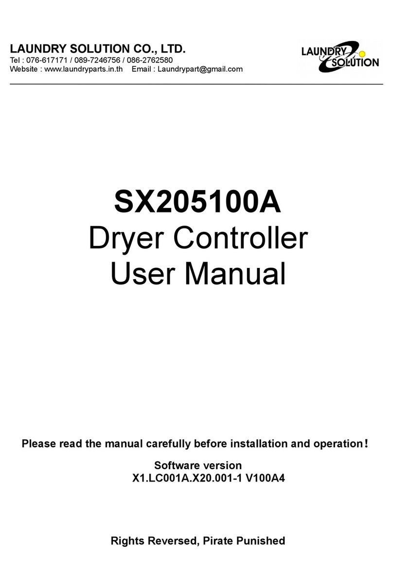 LAUNDRY SOLUTION SX205100A user manual
