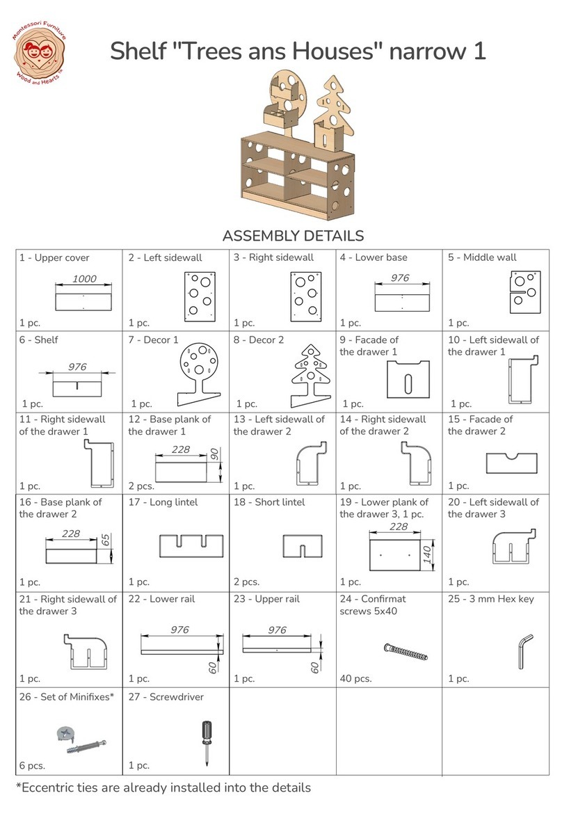Montessori Furniture Wood and Hearts Trees ans Houses Assembly details Montessori Furniture Wood and Hearts Trees ans Houses Assembly details