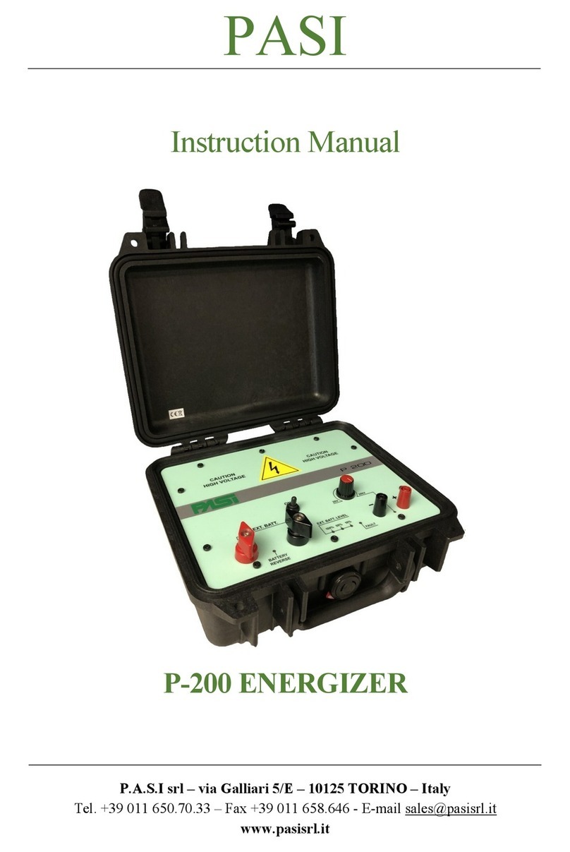 PASI P-200 instruction manual