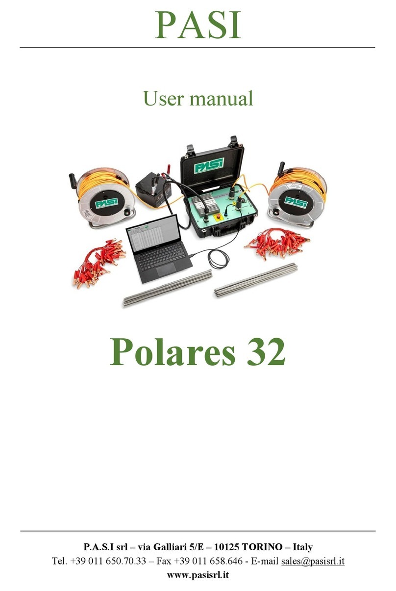 PASI Polares 32 user manual