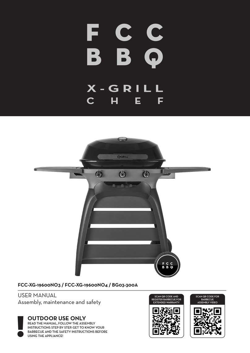 FCC BBQ FCC-XG-19600NO3 User manual