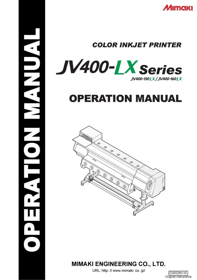 MIMAKI JV400-LX User manual