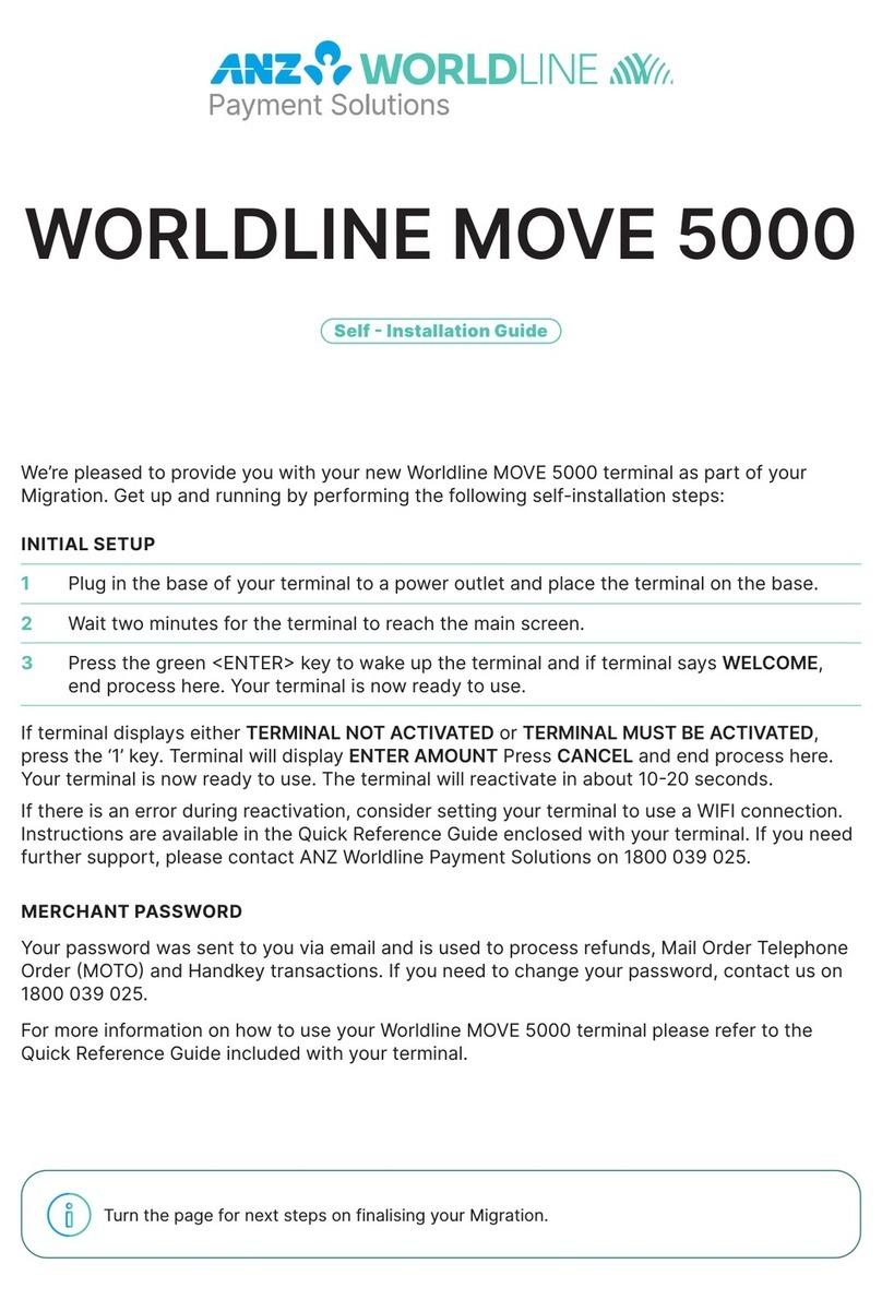 ANZ Worldline Move 5000 User manual ANZ Worldline Move 5000 User manual