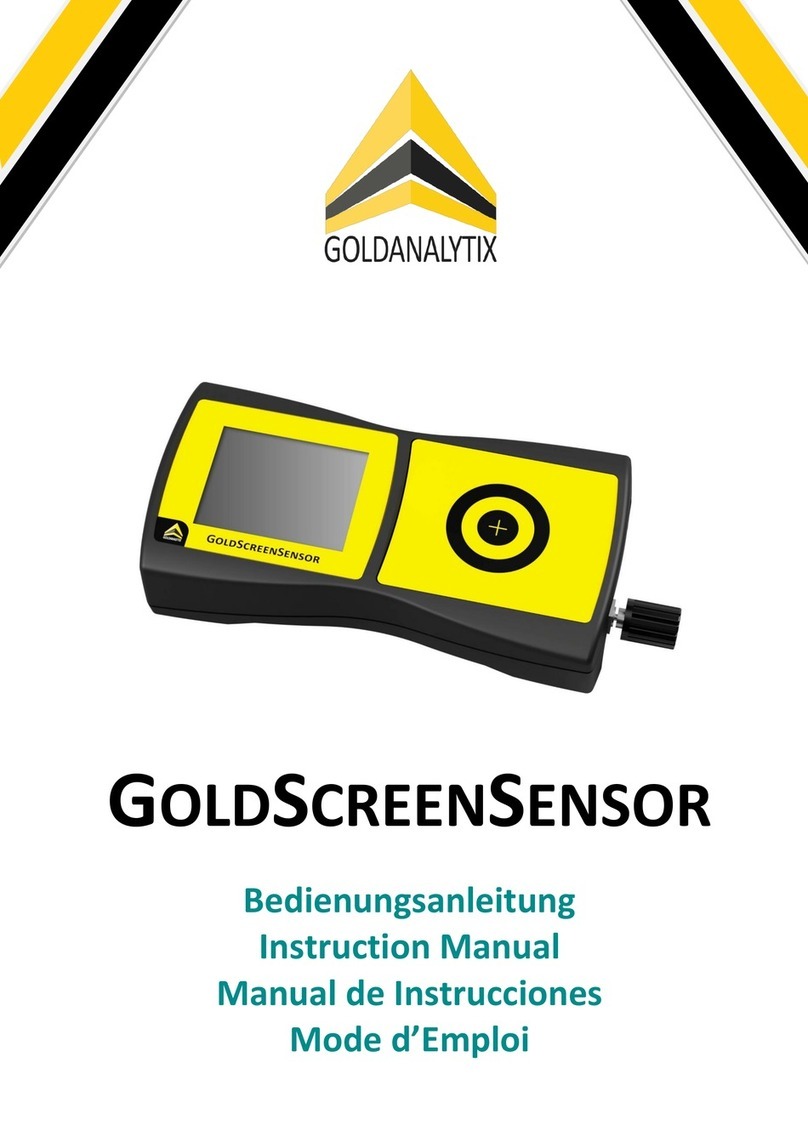 Goldanalytix GOLDSCREENSENSOR instruction manual