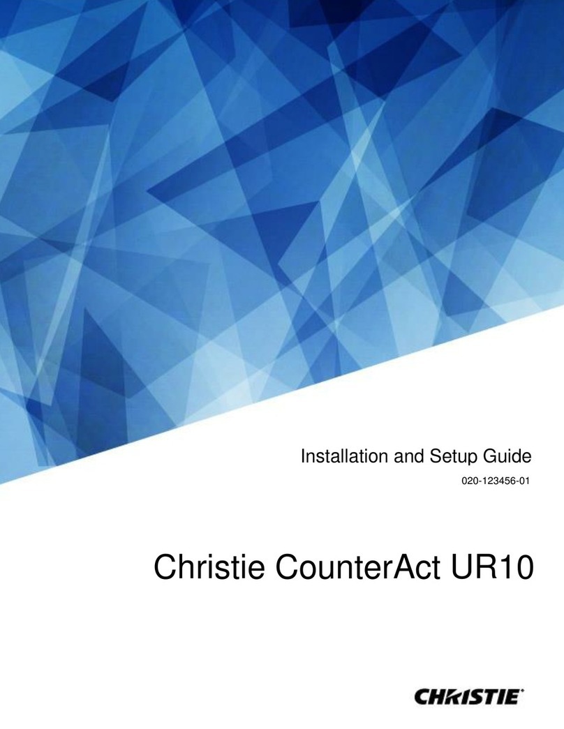 Christie CounterAct UR10 Installation and setup guide