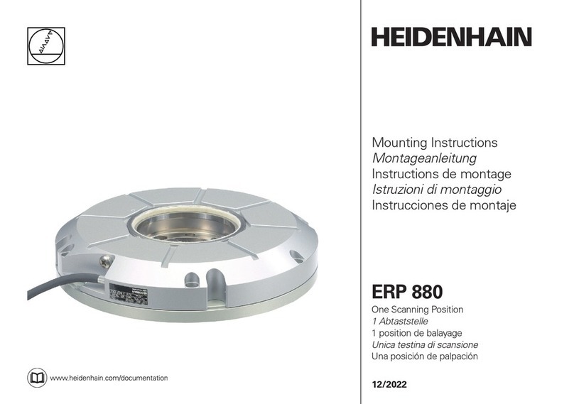 HEIDENHAIN ERP 880 Mounting instructions