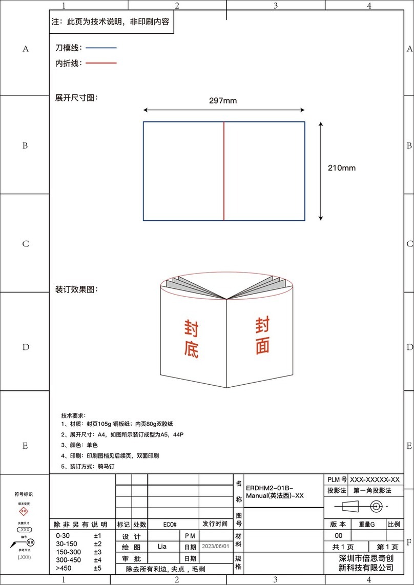 ErgoAV ERDHM2-01B instruction manual