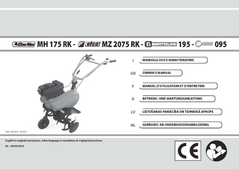 Oleo-Mac efco MZ 2075 RK owner's manual