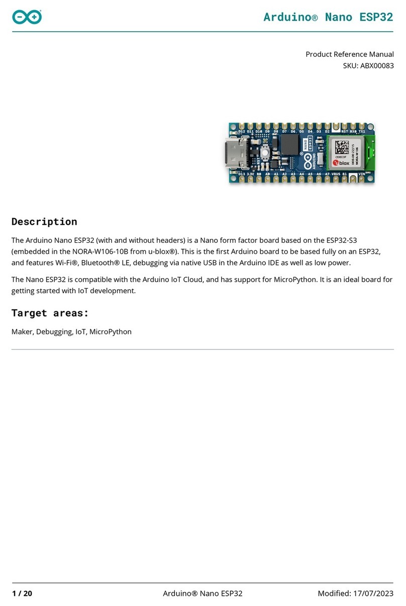 Arduino Nano ESP32 User manual Arduino Nano ESP32 User manual
