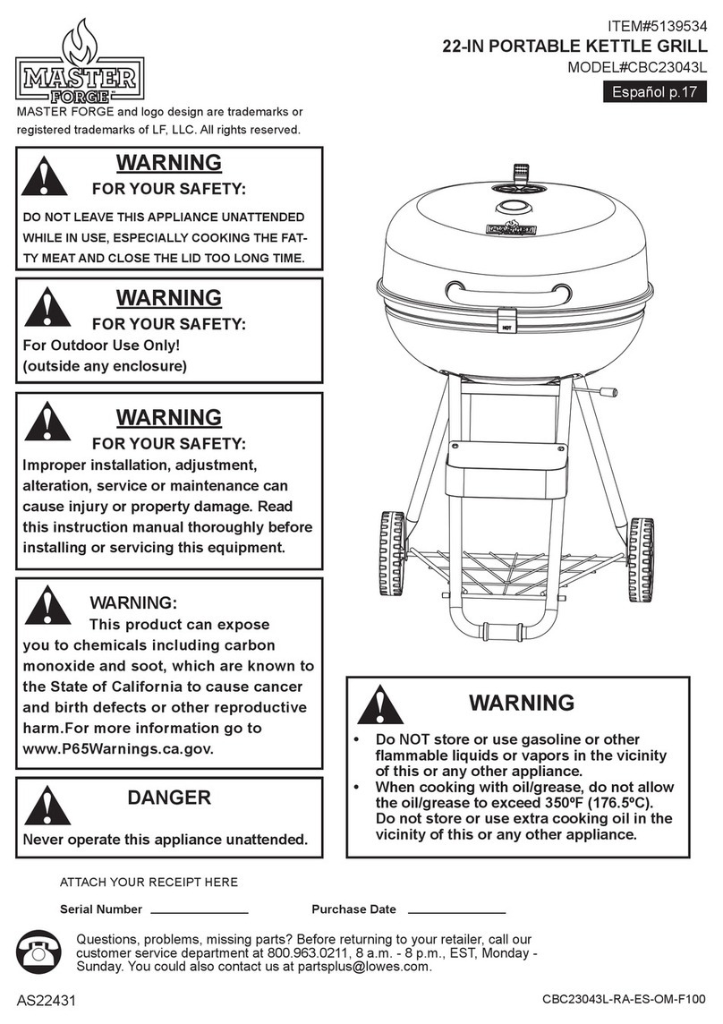 Master Forge CBC23043L User manual