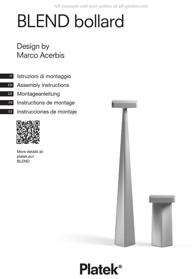 Platek BLEND bollard Assembly instructions