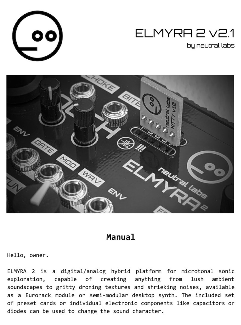 neutral labs ELMYRA 2 User manual