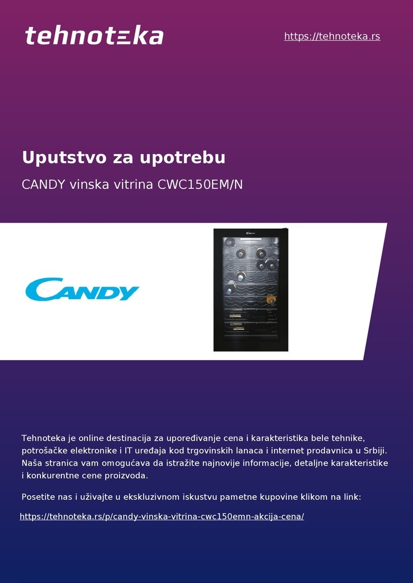 Candy CWC 150 EM/N User manual Candy CWC 150 EM/N User manual