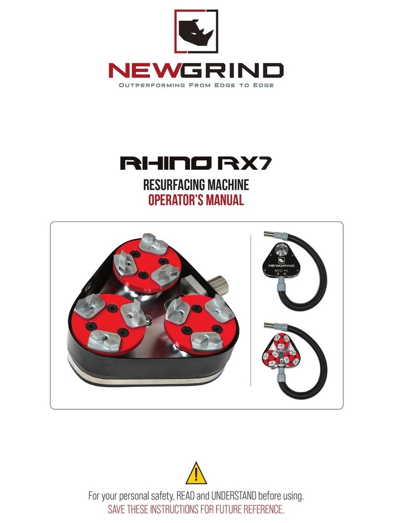 Newgrind Rhino RX7 Operator's manual Newgrind Rhino RX7 Operator's manual