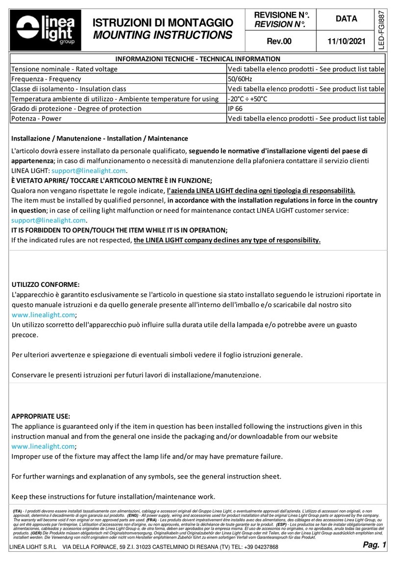 Linea Light 83571 User manual