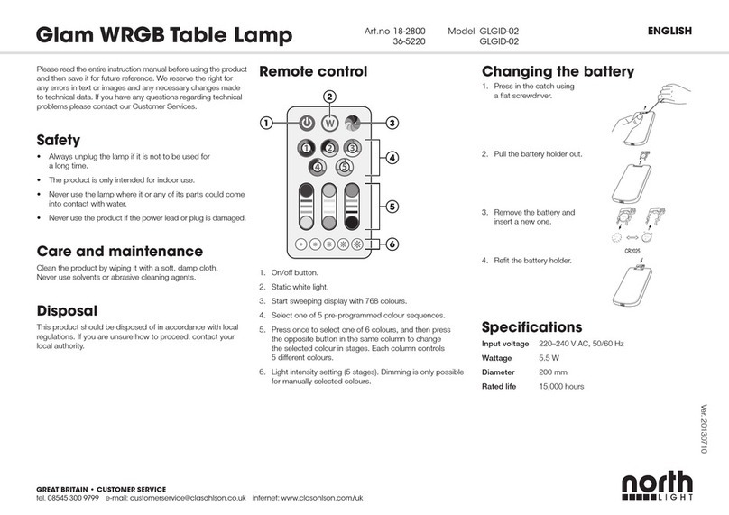 North Light GLGID-02 manual North Light GLGID-02 manual