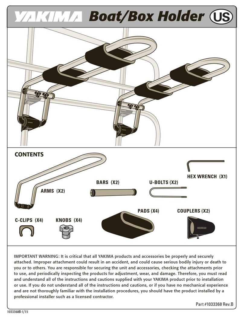 Yakima 1033368 User manual Yakima 1033368 User manual