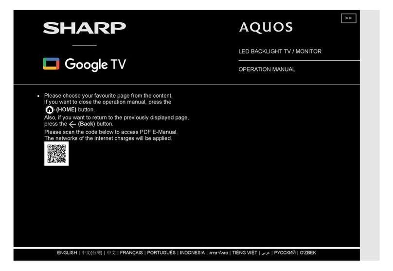 Sharp Aquos User manual