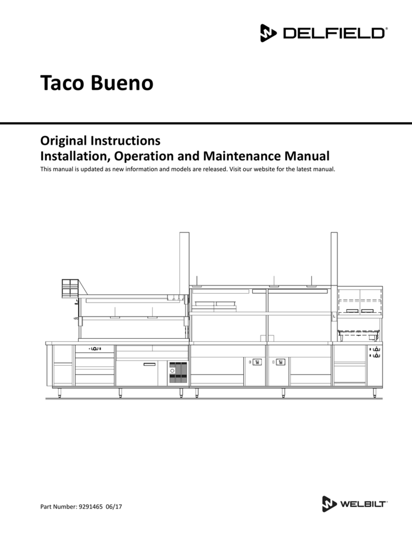 Delfield Taco Bueno Installation, operation and maintenance manual