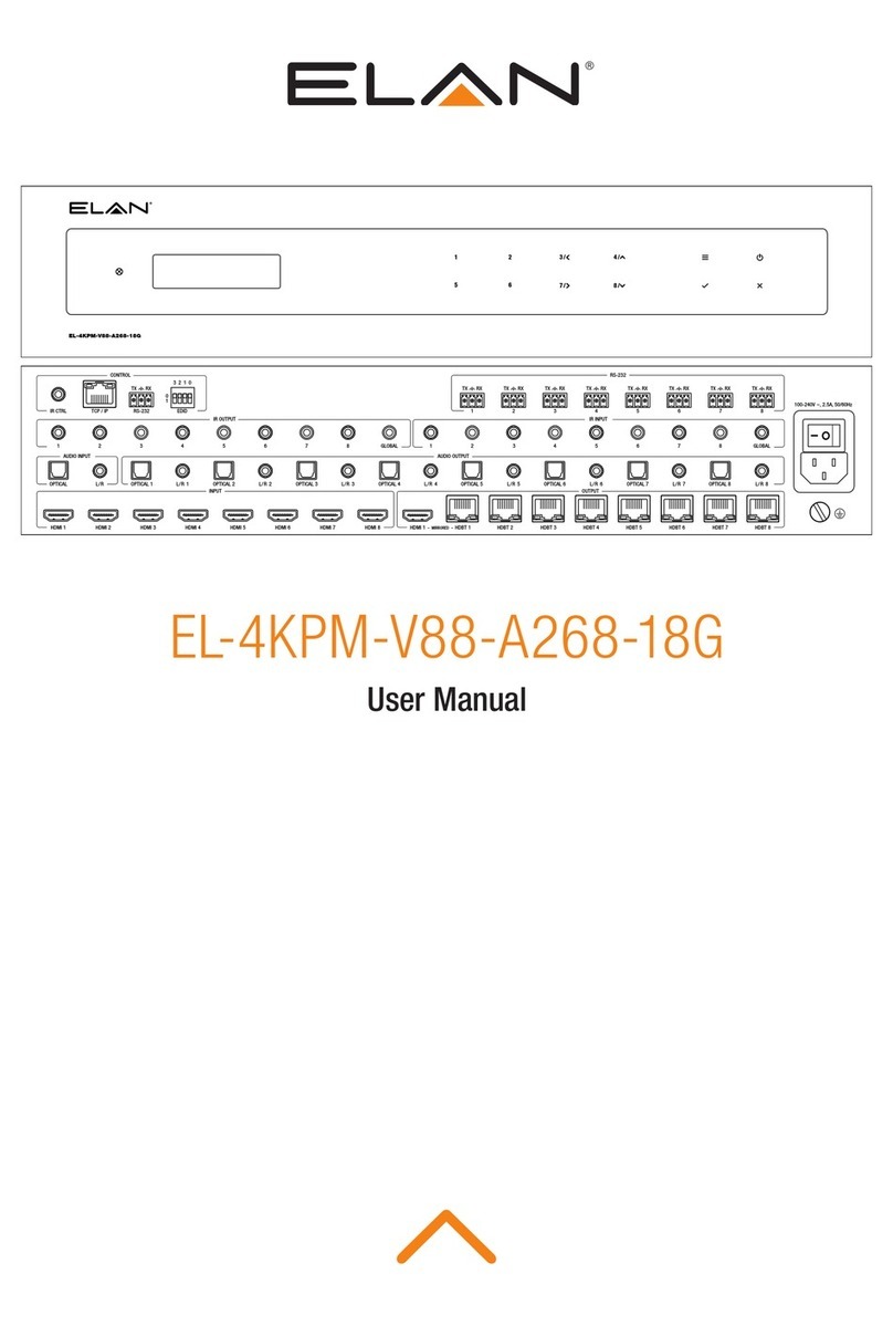 Elan EL-4KPM-V88-A268-18G User manual