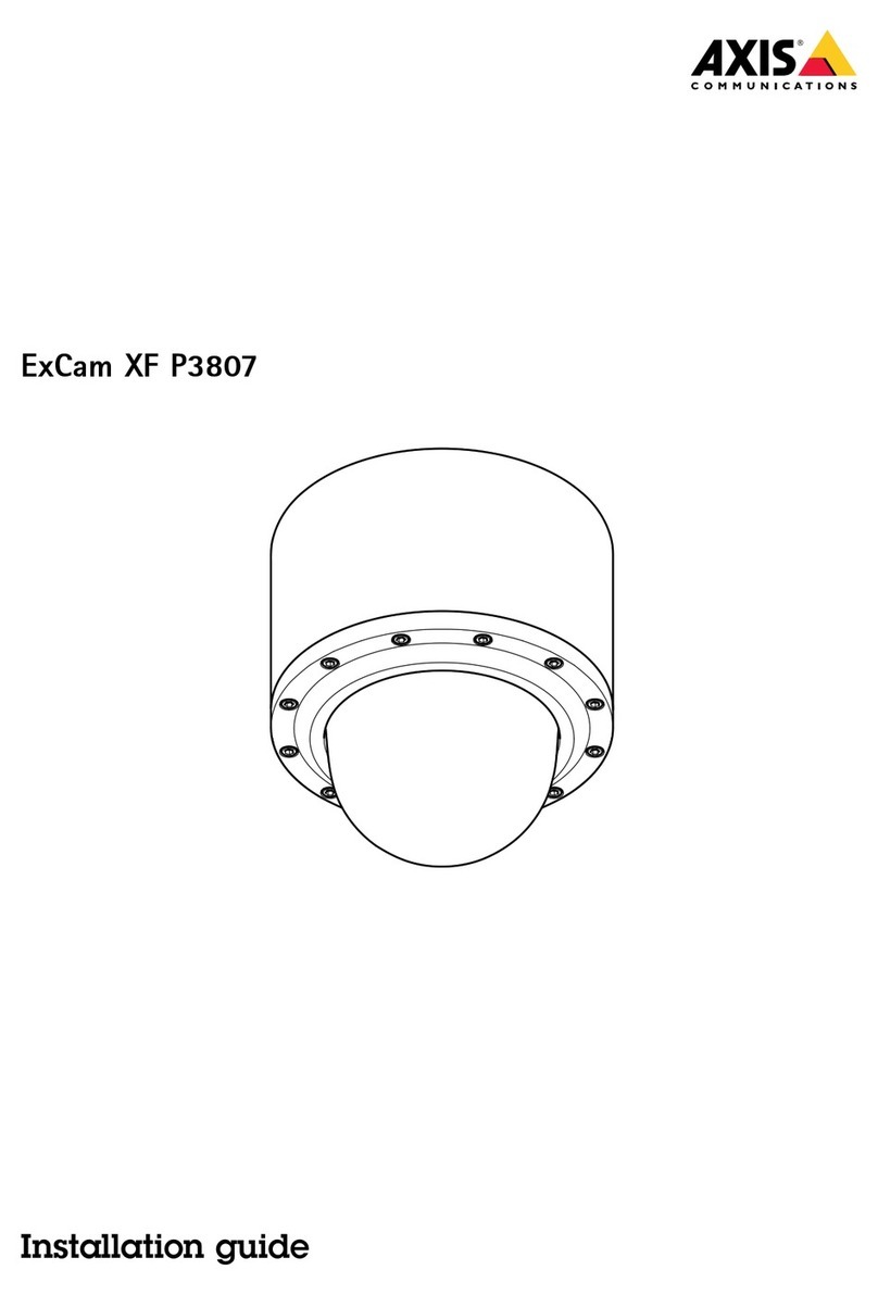 Axis ExCam XF P3807 User manual