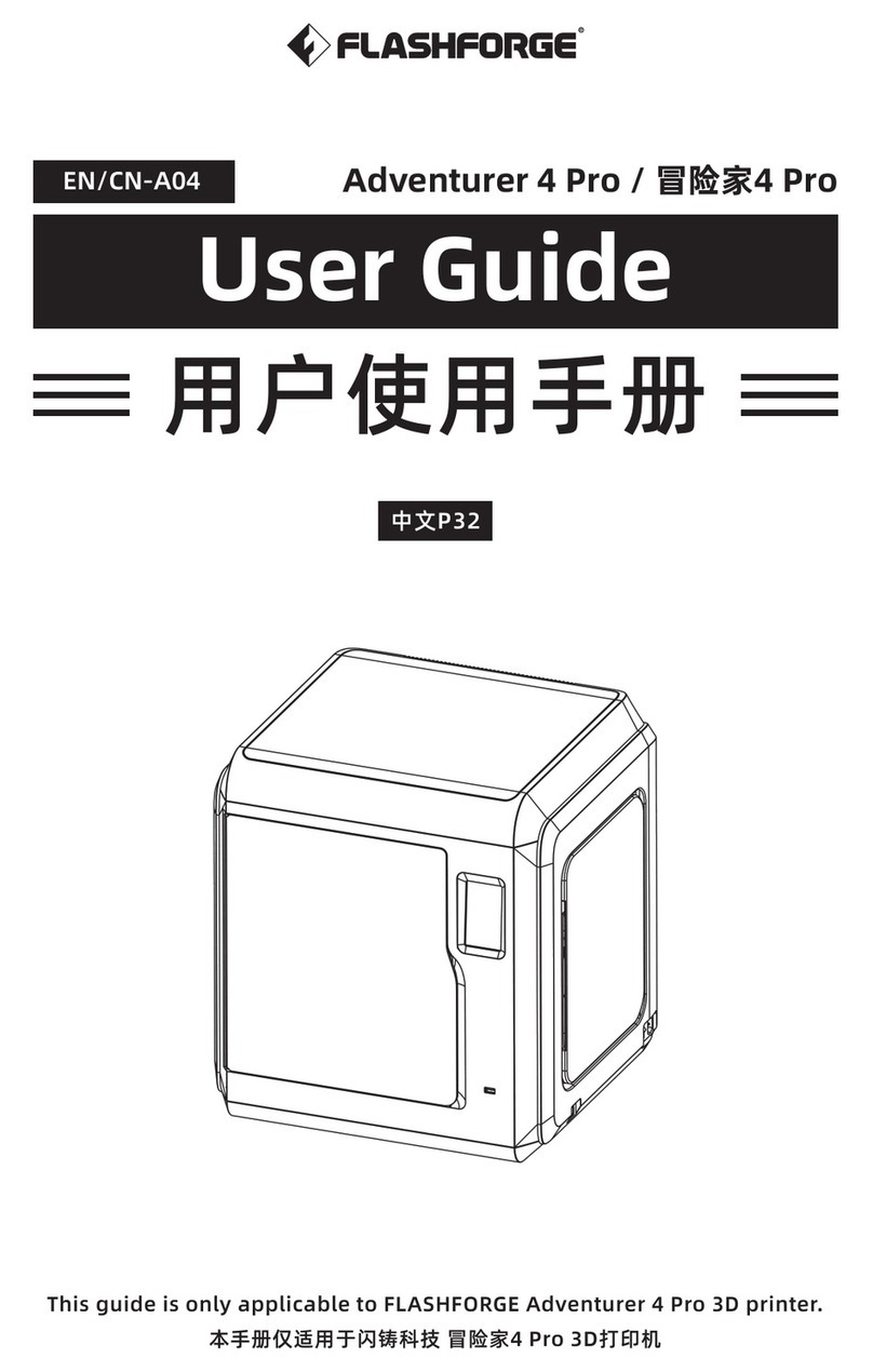Flashforge Adventurer 4 Pro User manual
