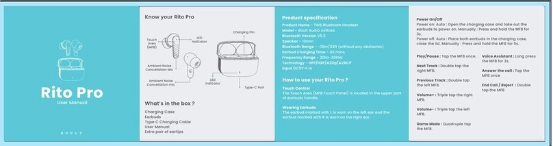 Boult Audio Rito Pro user manual