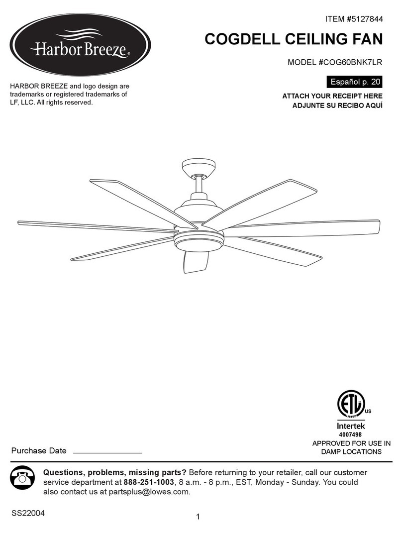 Harbor Breeze COGDELL COG60BNK7LR User manual Harbor Breeze COGDELL COG60BNK7LR User manual