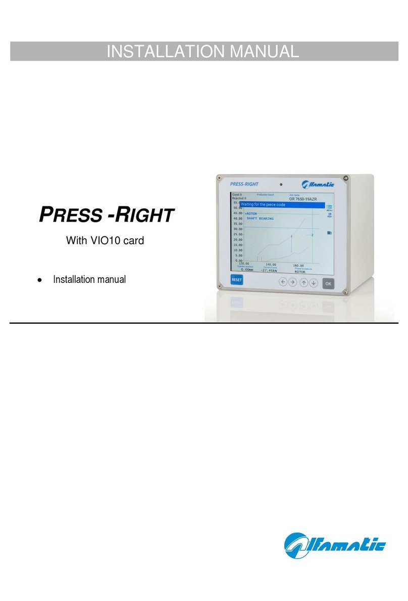 ALFAMATIC PRESS -RIGHT installation manual