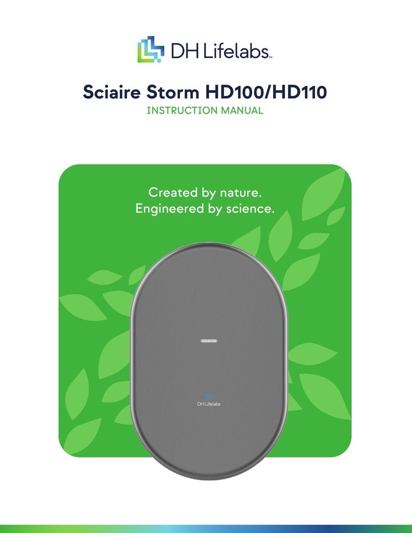 DH Lifelabs Sciaire Storm HD100 User manual