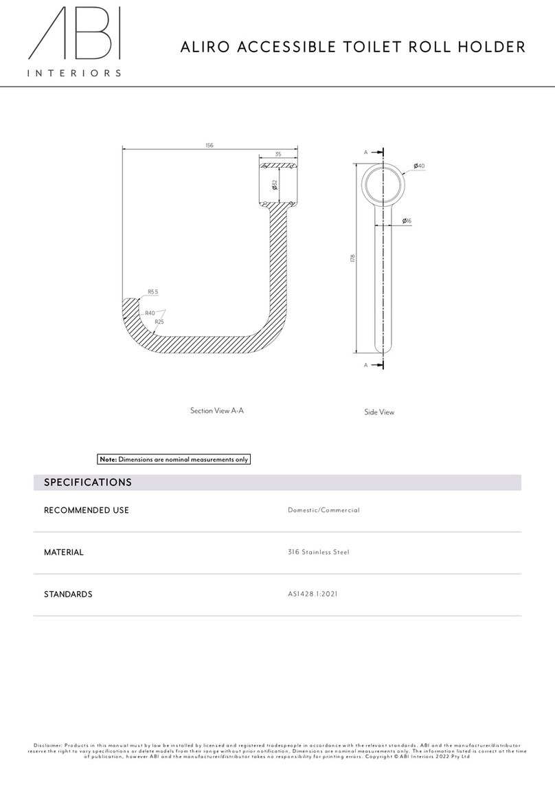 ABI INTERIORS ALIRO 14774 installation guide