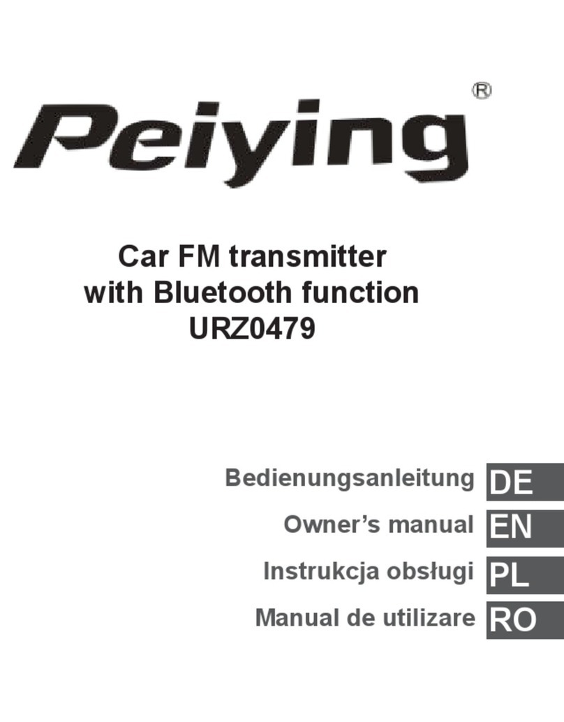 Peiying URZ0479 owner's manual Peiying URZ0479 owner's manual
