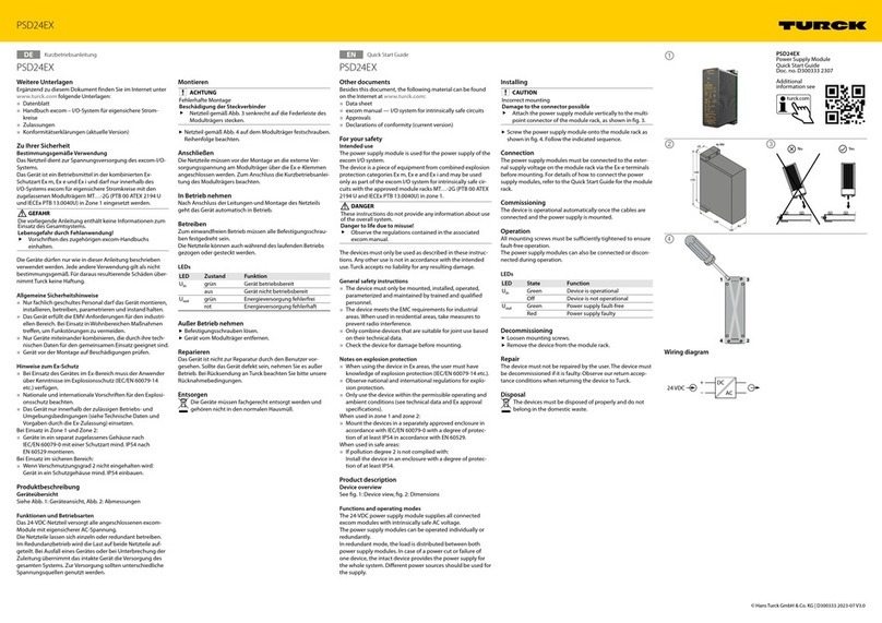 turck PSD24EX quick start guide