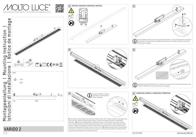 MOLTO LUCE VARIDO 2 Mounting instruction